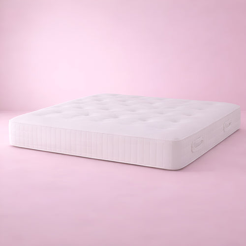 Asquith Orthopaedic pocket sprung mattress with medium-firm support in a studio setting